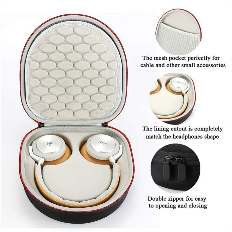 White Blue Black Gray Manufacturer Shockproof Waterproof Nylon Eva New Mould Headphone Travel Case